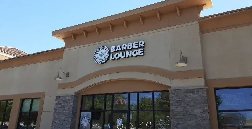 outdoor dimensional storefront sign panel